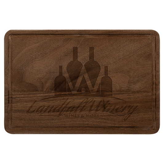 Walnut Cutting Boards with Drip Ring