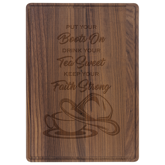 Walnut Cutting Boards with Drip Ring