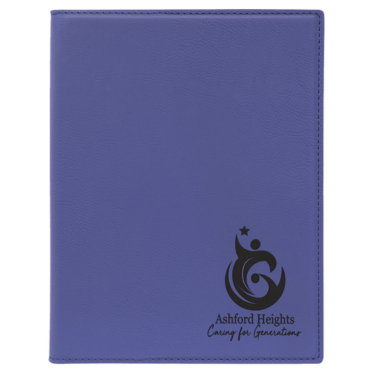 Purple Leatherette Portfolio