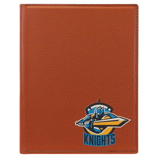 Football Small Leatherette Portfolio with Notepad