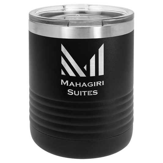 Black 10 oz. Polar Camel Ringneck Tumbler with Clear Lid
