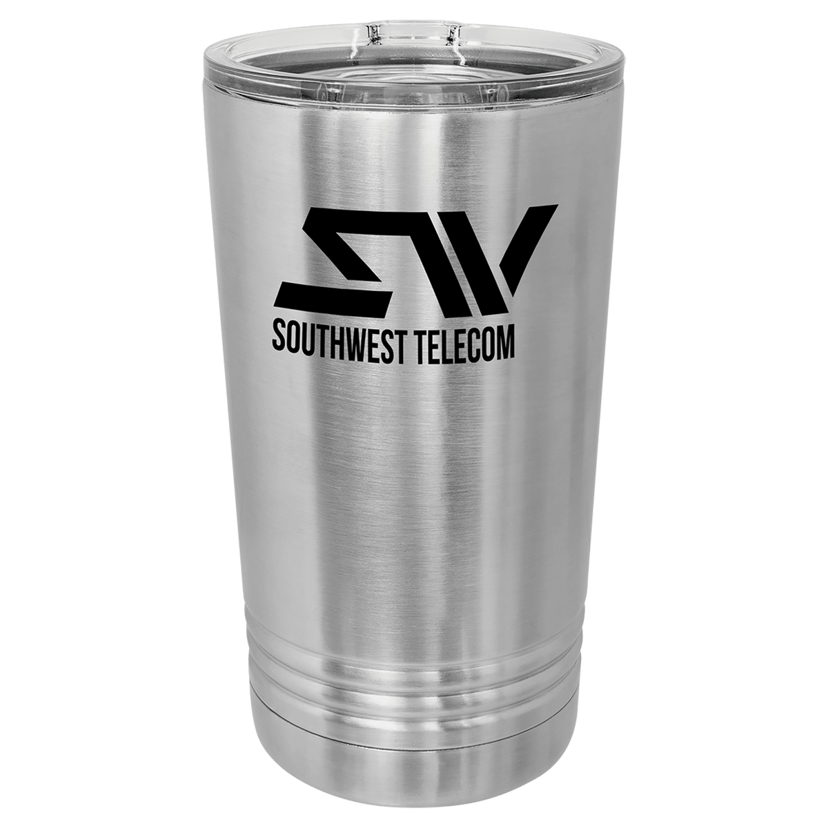 Stainless Steel Polar Camel Pint with Clear Slider Lid