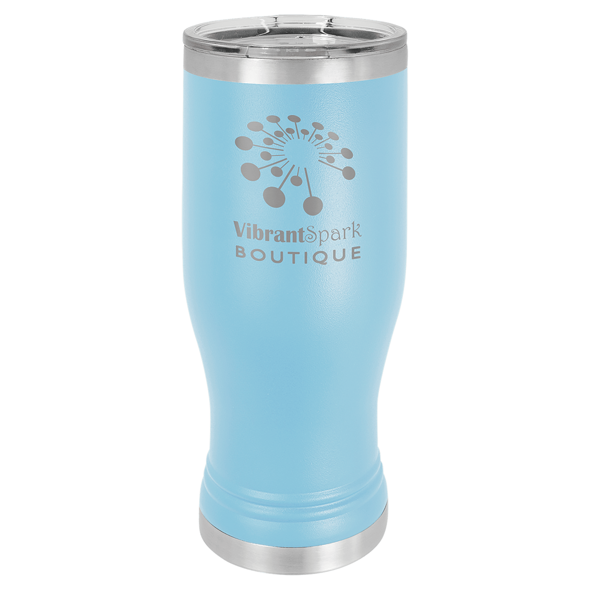 Light Blue Polar Camel 20 oz. Pilsner with Clear Lid