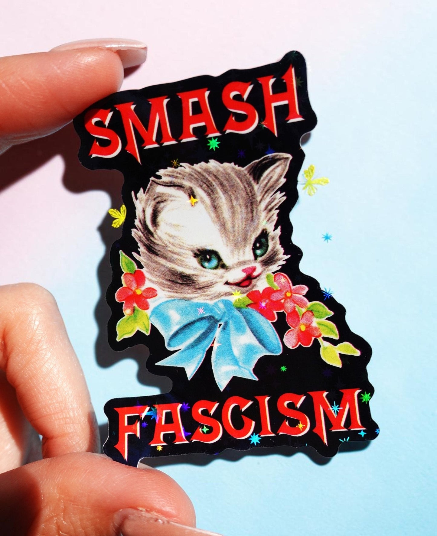 Smash Fascism Sticker
