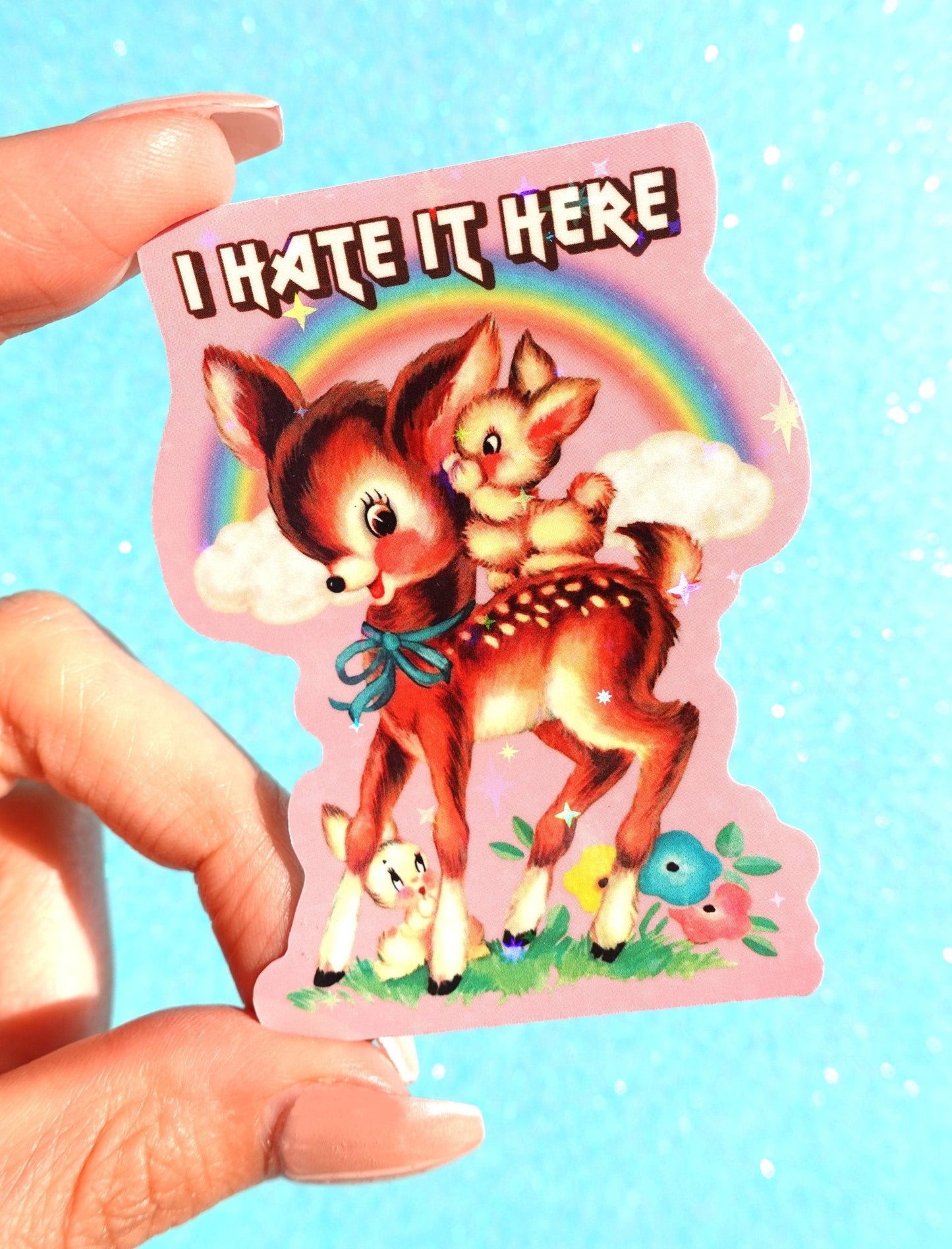 I Hate It Here Sticker