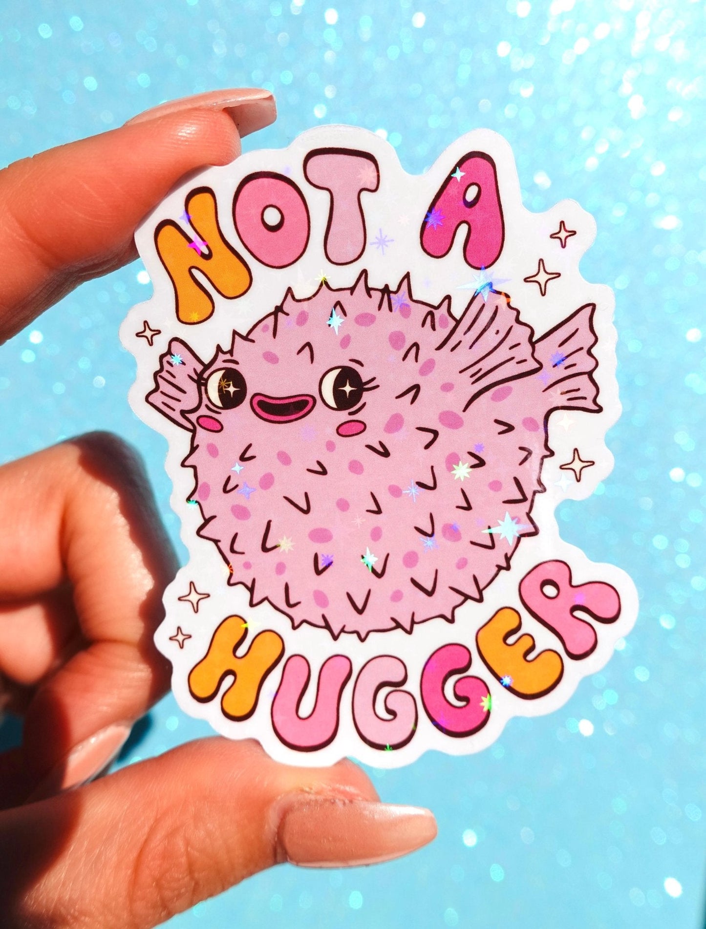 Not a Hugger Sticker