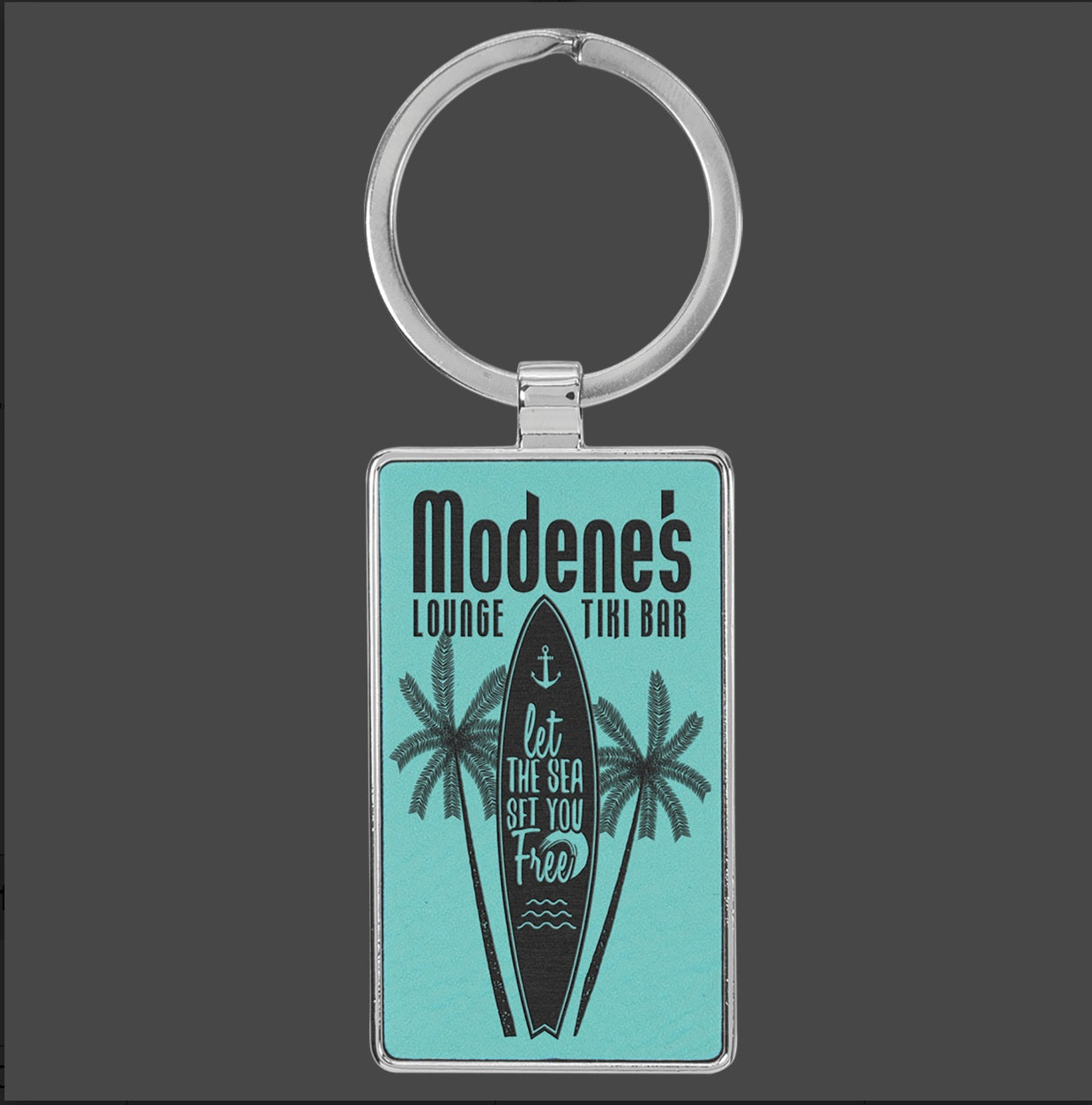 Custom Engraved Leatherette Keychains