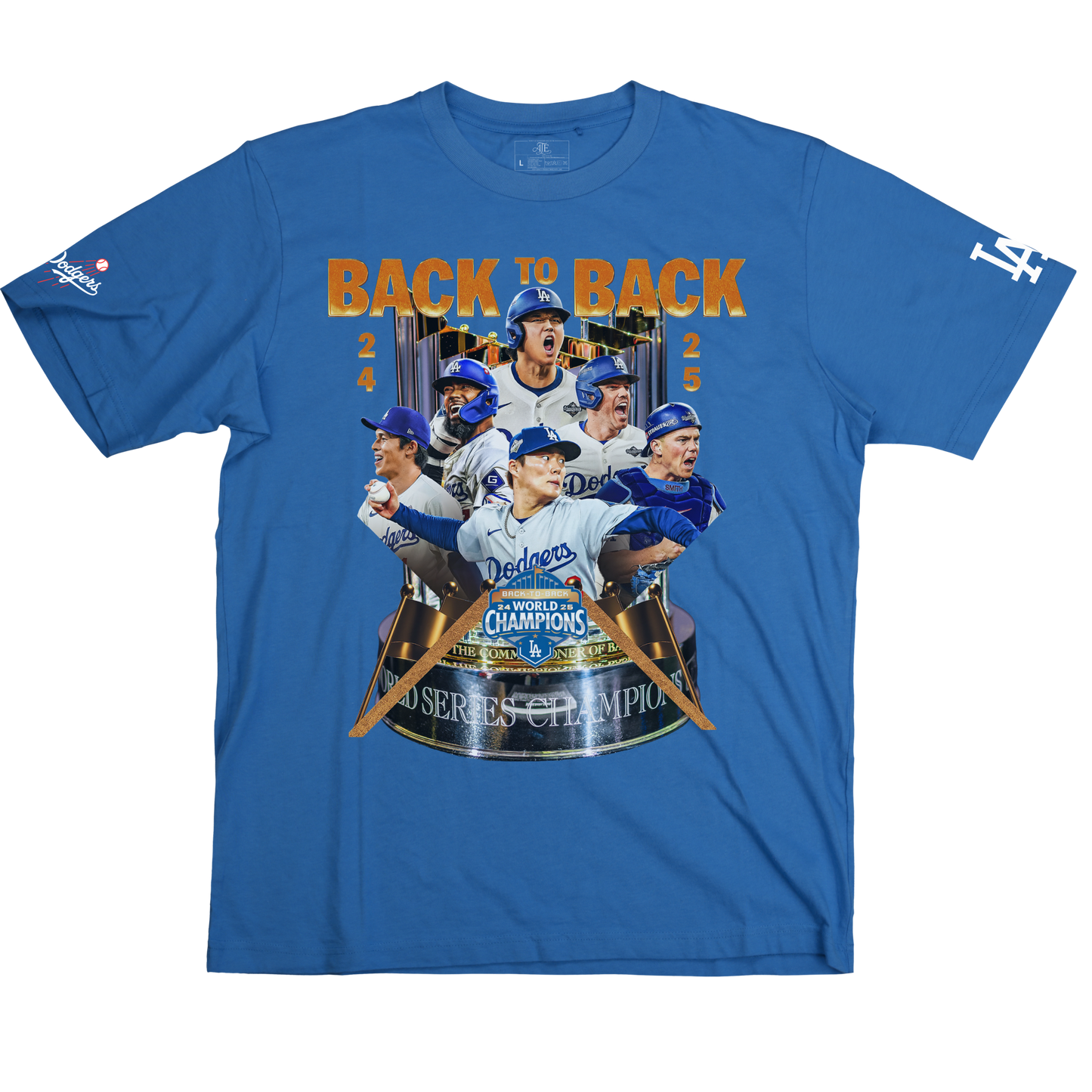 Back 2 Back Dodgers Championships Tee