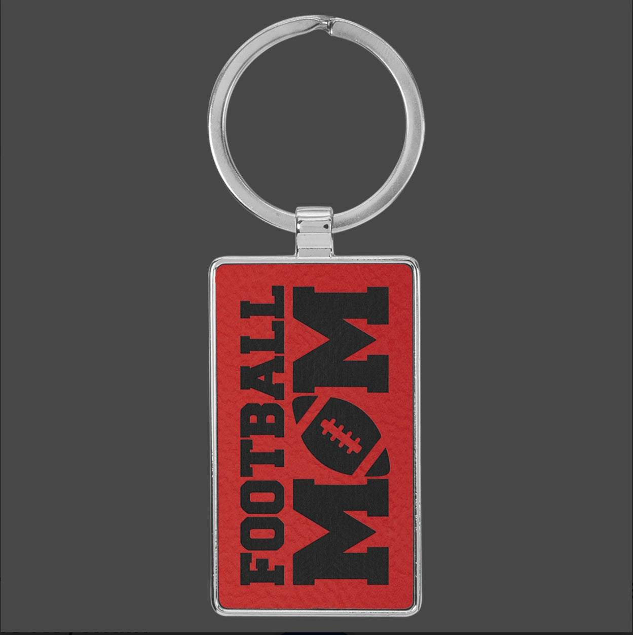 Custom Engraved Leatherette Keychains