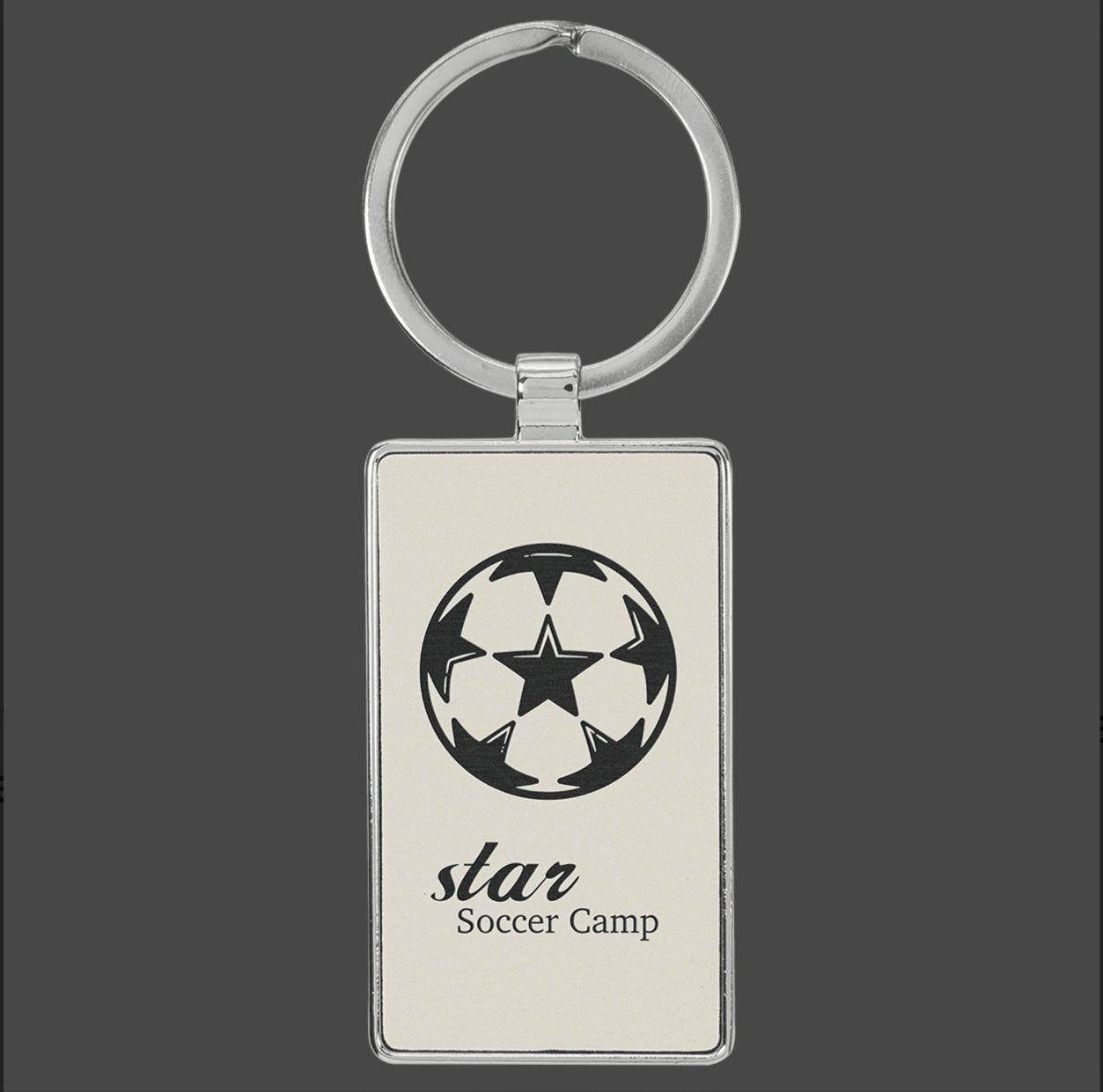 Custom Engraved Leatherette Keychains