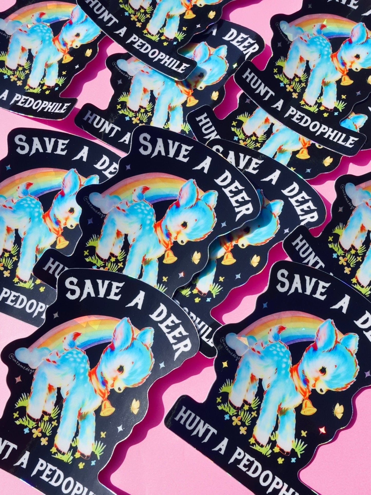 Save a Deer Hunt A Pedophile Sticker