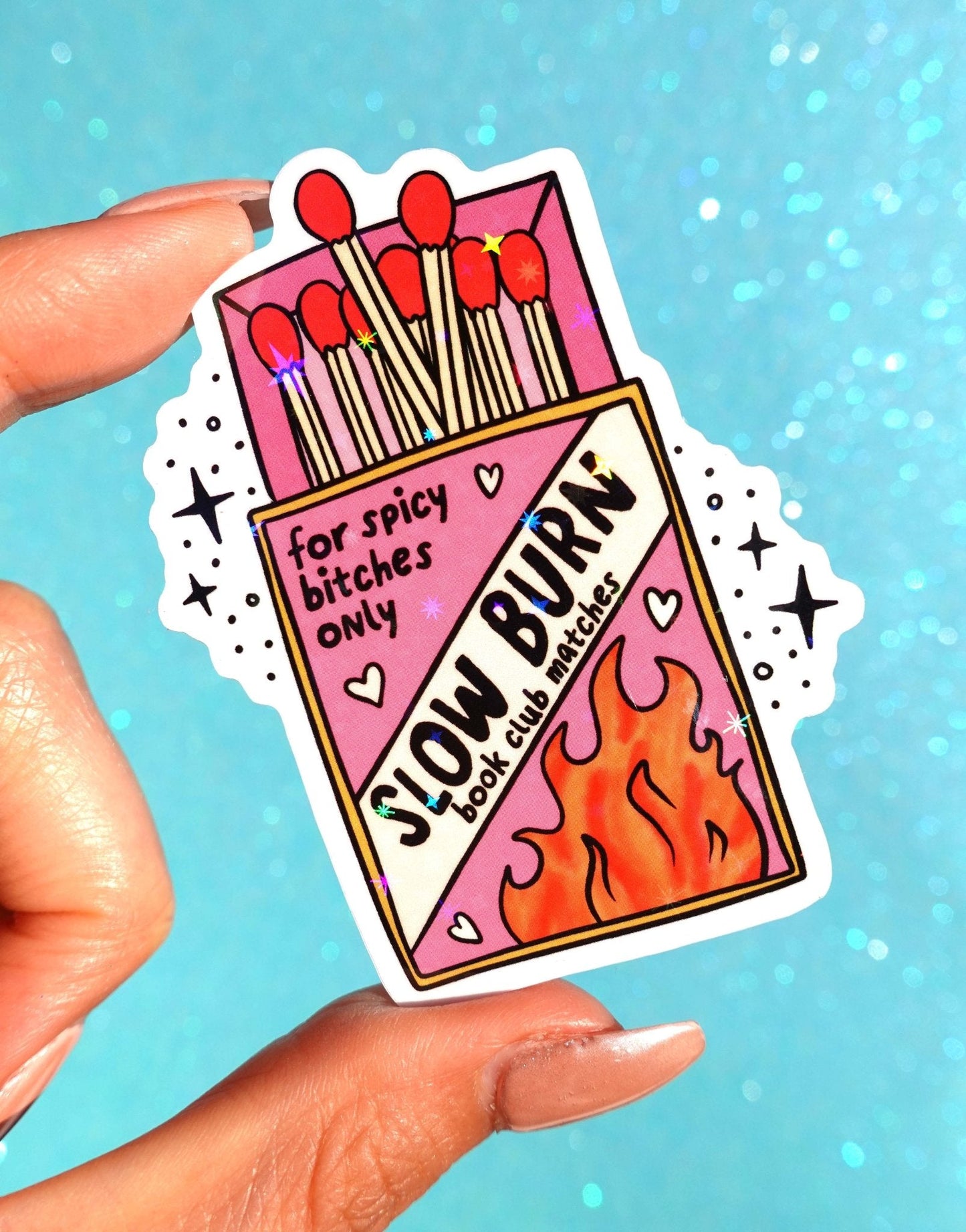 Slow Burn Book Club Smut Sticker