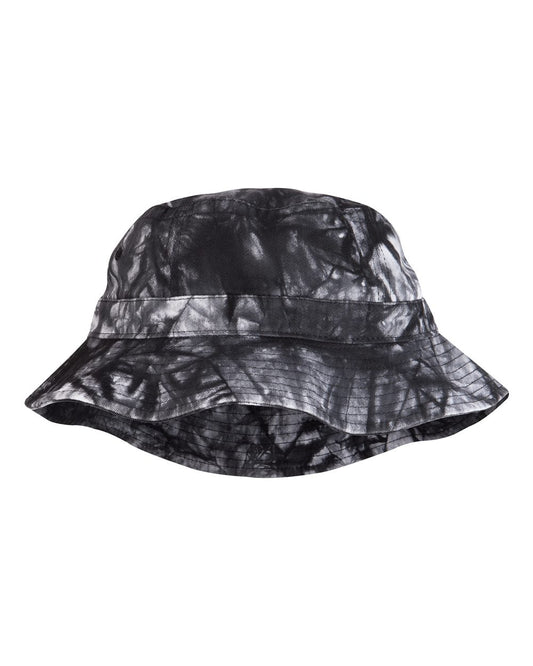Adams Headwear VA101 Vacationer Bucket Hat — Black Tie Dye