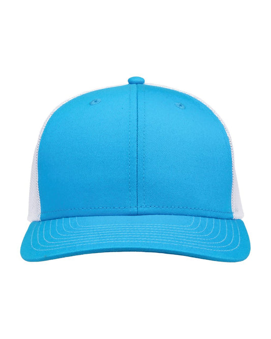 The Game GB452E Everyday Trucker Cap — Aqua Blue/ White