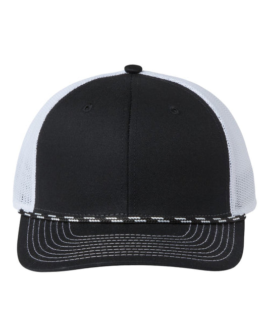 The Game GB452R Everyday Rope Trucker Cap — Black/ White