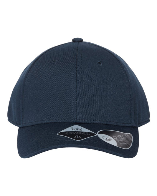 Atlantis Headwear JOSHUA Sustainable Structured Cap — Navy