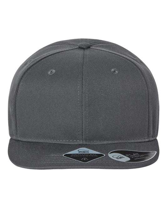 Atlantis Headwear JAMES Sustainable Flat Bill Cap — Dark Grey