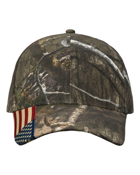 Kati LC350 Camo Woven USA Flag Cap — Country DNA/ USA Flag