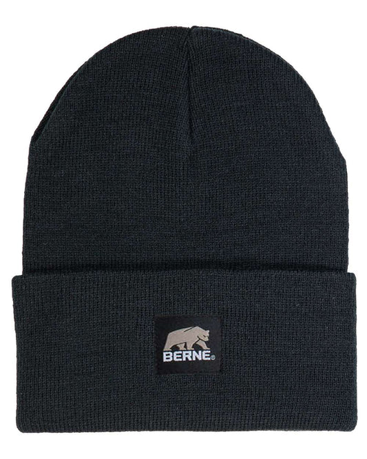 Berne Apparel H150 Heritage Knit Cuff Beanie — Black