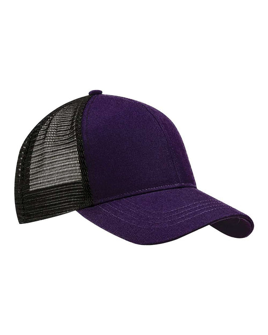 econscious EC7070 Eco Trucker Cap — Beetroot/ Black