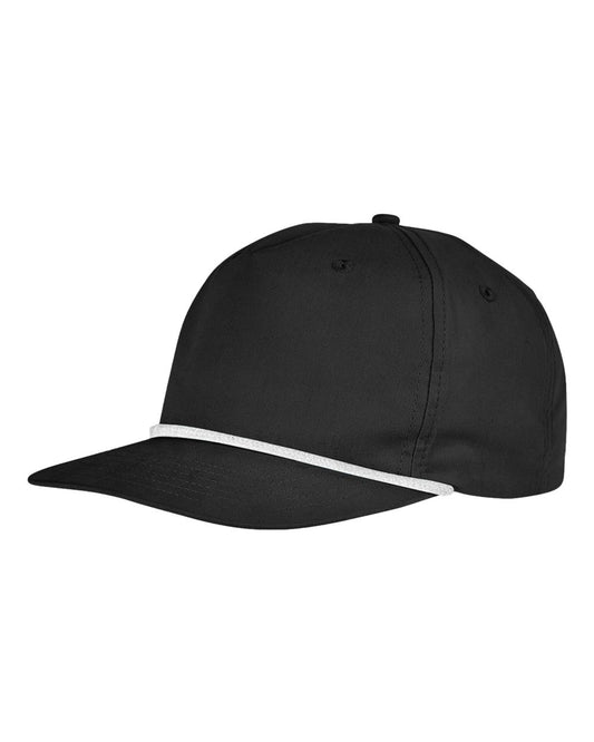 Big Accessories BA671 Golf Cap — Black/ White
