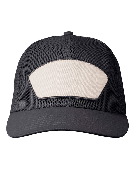 Big Accessories BA682 Homestead Mesh Trucker Cap — Black/ Black