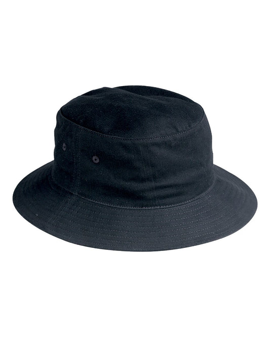 Big Accessories BX003 Crusher Bucket Hat — Black