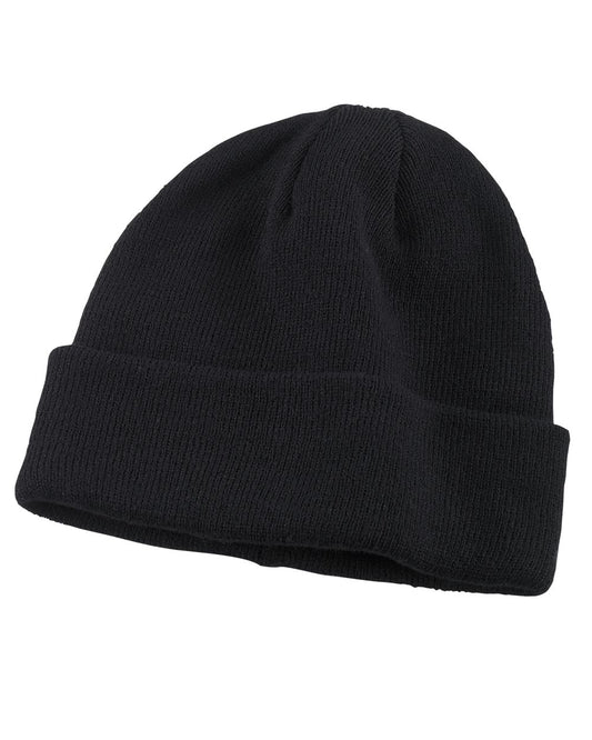 Big Accessories BX031 Watch Cap Beanie — Black