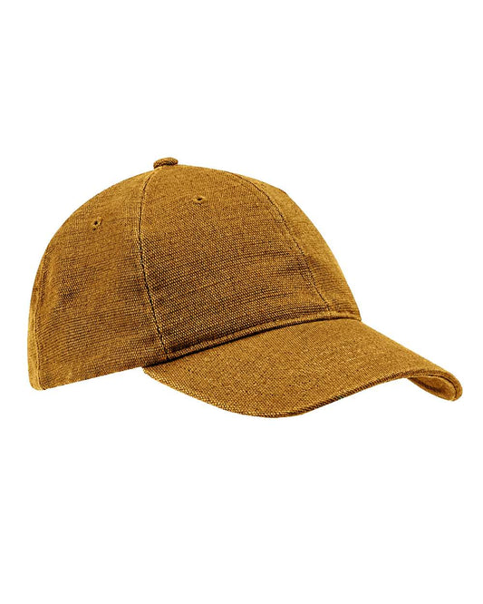 econscious EC7091 Washed Hemp Unstructured Baseball Cap — Old Gold