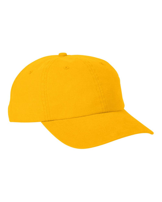 Big Accessories BA610 Heavy Washed Canvas Cap — Mustard