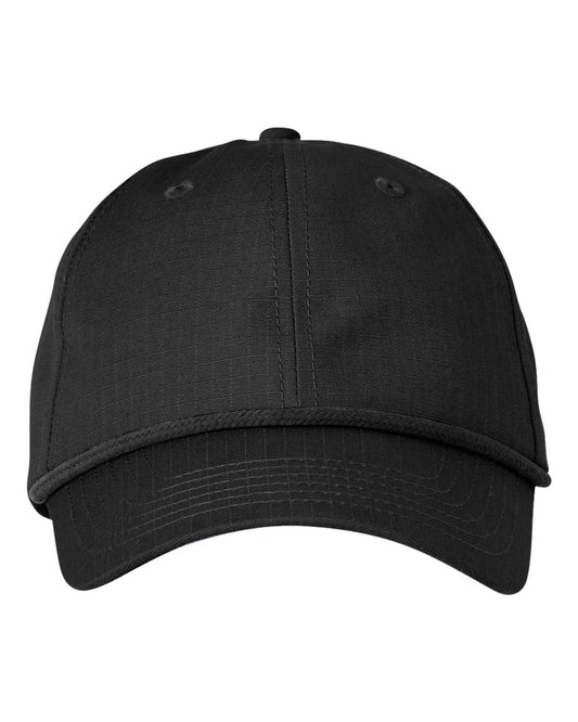 Big Accessories BA640 Lariat Cap — Black/ Black Rope