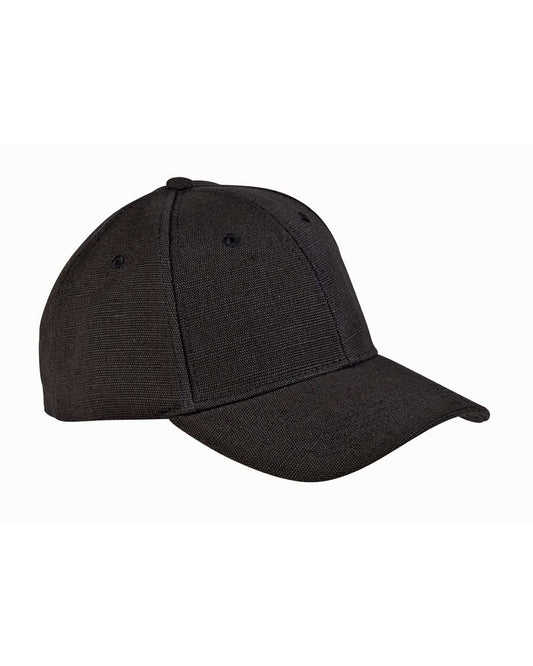 econscious EC7090 Hemp Structured Baseball Cap — Black