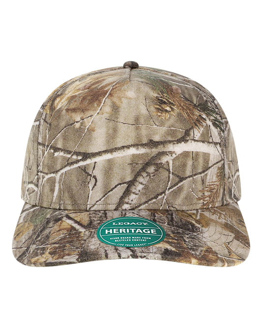 LEGACY HTA Heritage Twill Cap — Brown Wood Camo