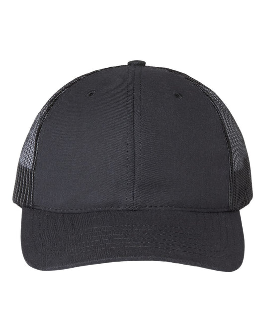 Classic Caps USA100 USA-Made Trucker Cap — Black