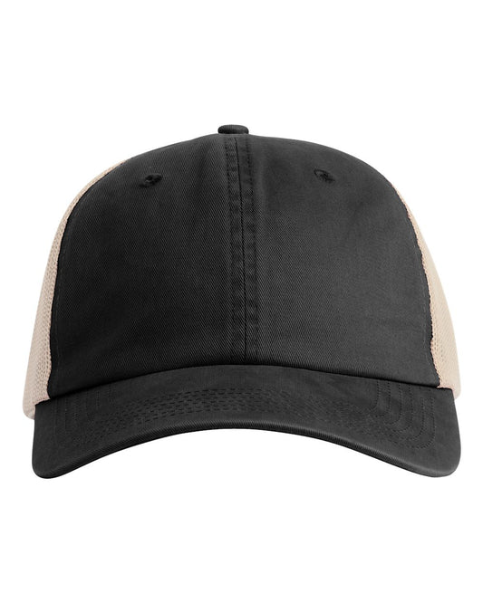 Comfort Colors CCST0 Sunwashed Trucker Cap — Black