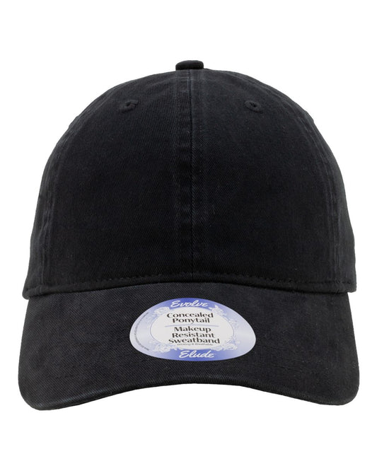 Infinity Her KATE Women's Peach Twill Cap — Black